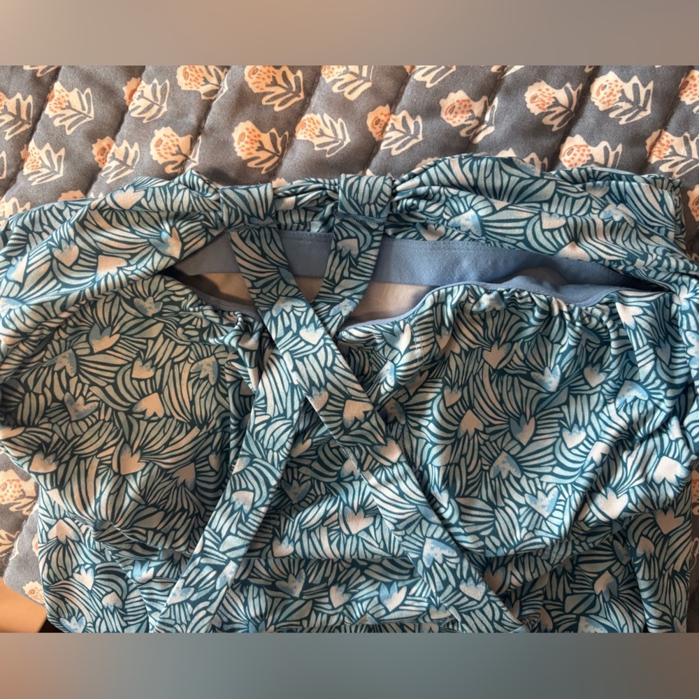 Patagonia Magnolia Spring Dress Lago Blue Large NWOT Travel Athletic Dress - Picture 8 of 8